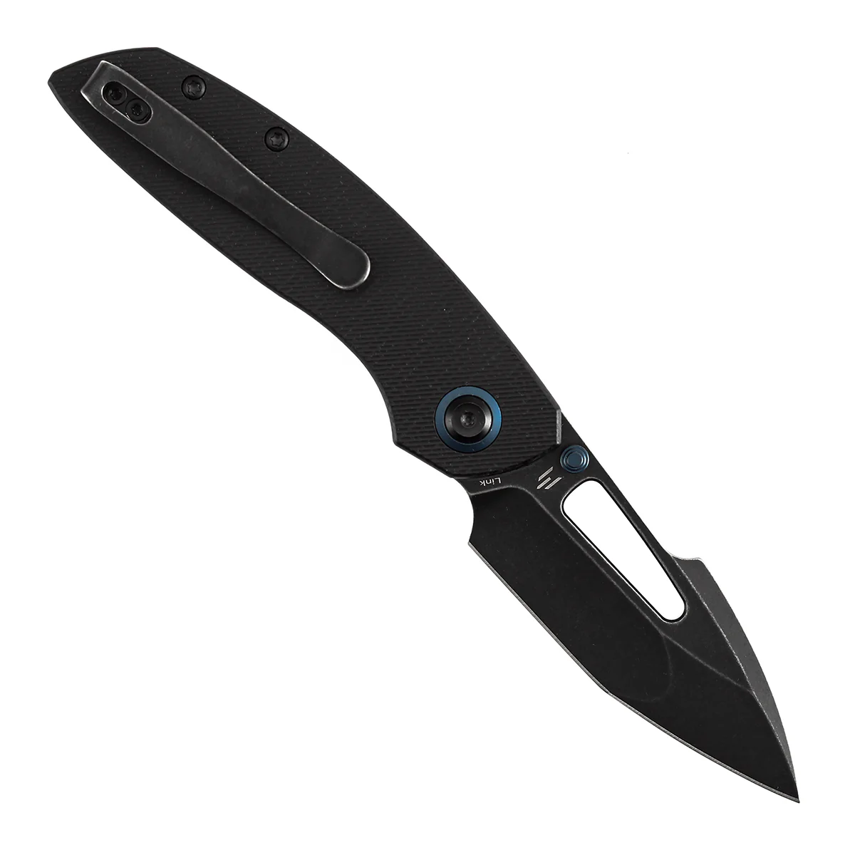 Tenable Link Folding Knife | 3.0" Blackwash 14C28N Blade | Black Micarta Handle| Triple Stripe Knives Design | B1068A4 - Image 3