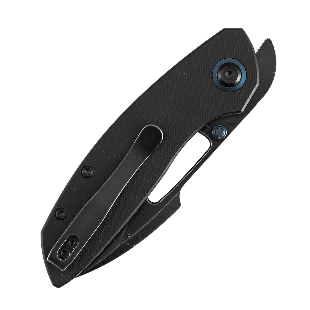 Tenable Link Folding Knife | 3.0" Blackwash 14C28N Blade | Black Micarta Handle| Triple Stripe Knives Design | B1068A4 - Image 7