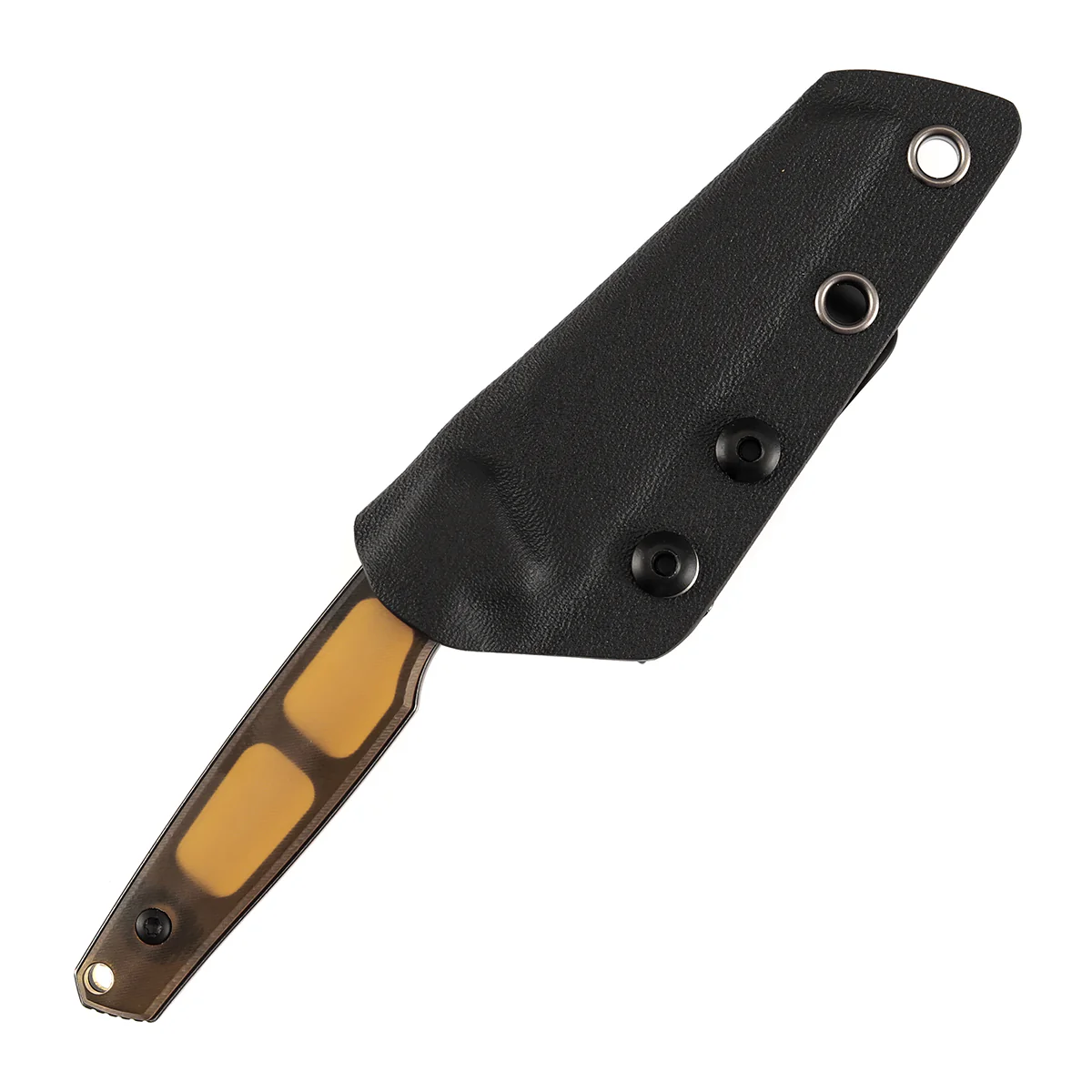 Tenable Parr Fixed Blade Knife |2.87'' Blackwash 14C28N Blade | Amber PEI Handle | Jonathan Styles-G011B6 - Image 2