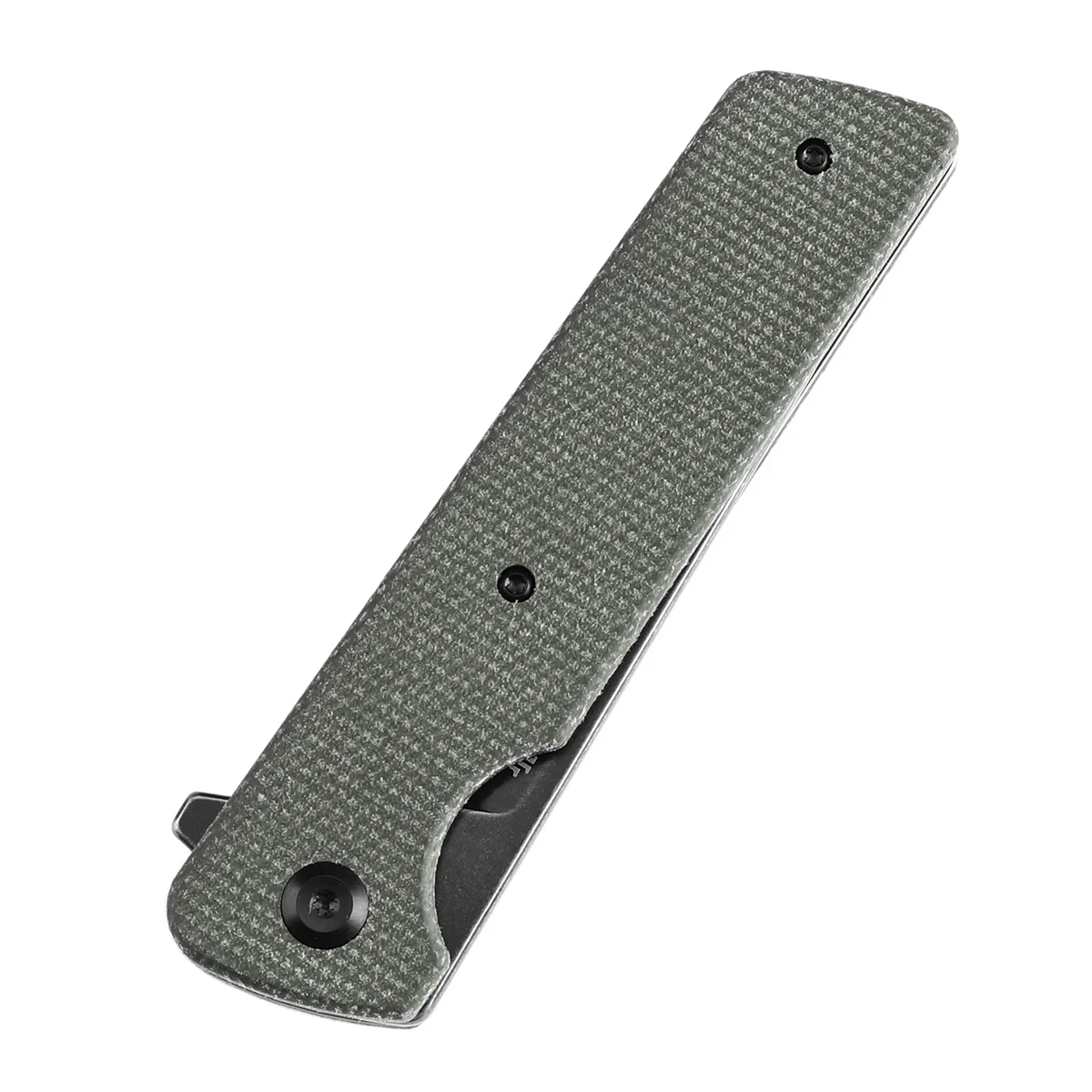 Tenable Anomaly Folding Knife Green Micarta Handle (3.14'' Blackwash Nitro-V Blade) Pinkerton Knives Design-T2038A2 - Image 7