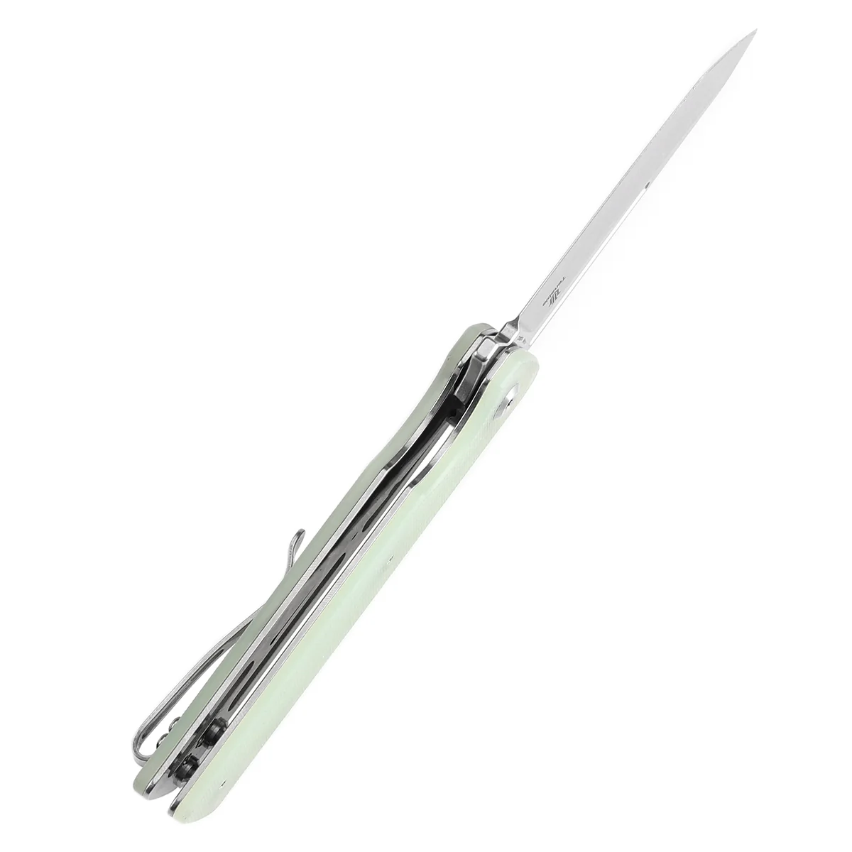 Tenable Anomaly Folding Knife Jade G10 Handle (3.14'' Stonewashed Nitro-V Tanto Blade) Pinkerton Knives Design-T2038T4 - Image 4
