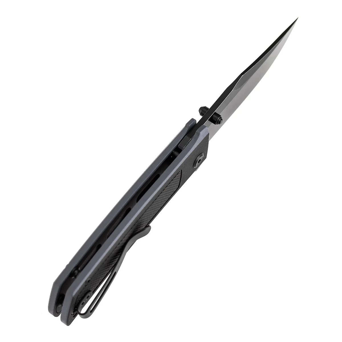 Tenable Bison Folding Knife | 3.24'' Blackwash Nitro V Blade | Black and Gray G10 with Frag Pattern Handle | Ray Laconico Knives Design | B2108A2 - Image 6