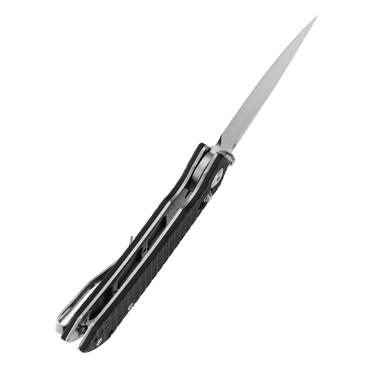 Tenable Fenrir Cross Bar Lock Folding Knife| Black G10 with Frag Pattern| 3.48“ Stonewashed Nitro-V Blade | Sparrow Knife Design | T1034V7 - Image 4