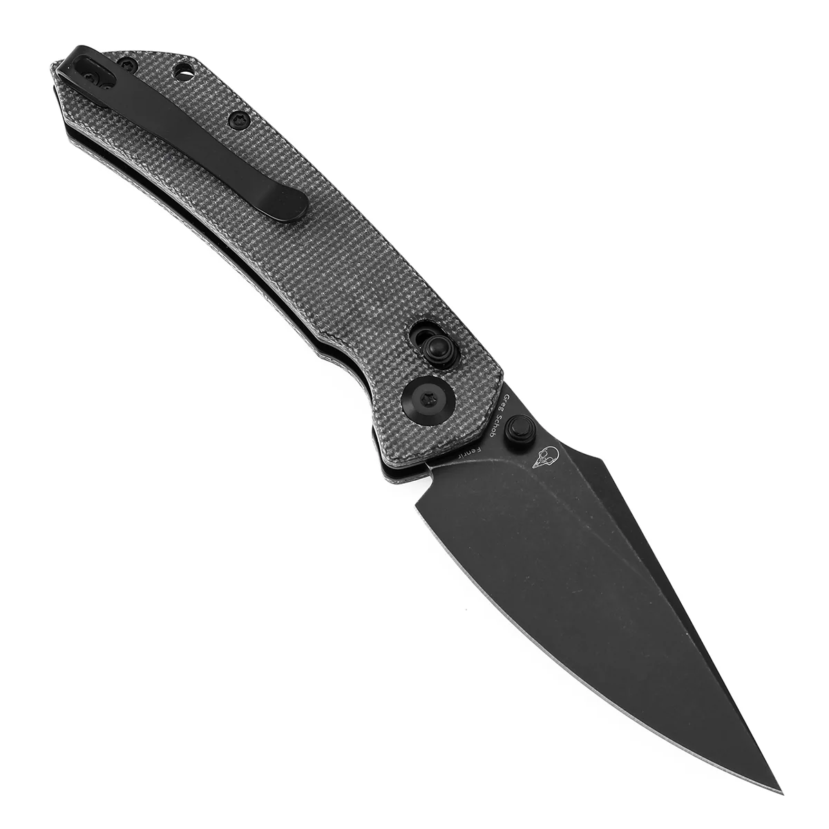 Tenable Fenrir Cross Bar Lock Folding Knife| Black Micarta | 3.48" Blackwashed Nitro-V Blade | Sparrow Knife Design | T1034V3 - Image 3