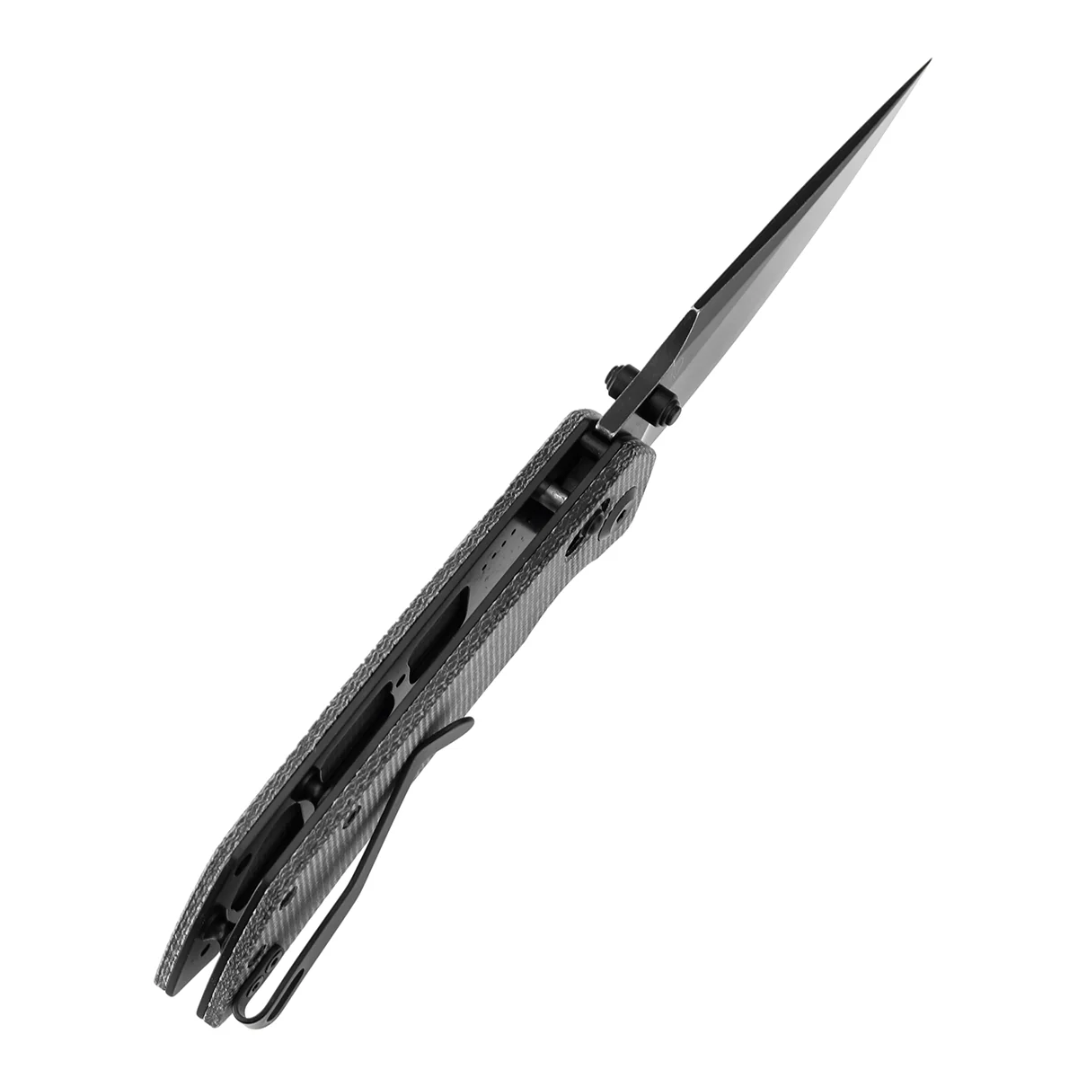 Tenable Fenrir Cross Bar Lock Folding Knife| Black Micarta | 3.48" Blackwashed Nitro-V Blade | Sparrow Knife Design | T1034V3 - Image 5
