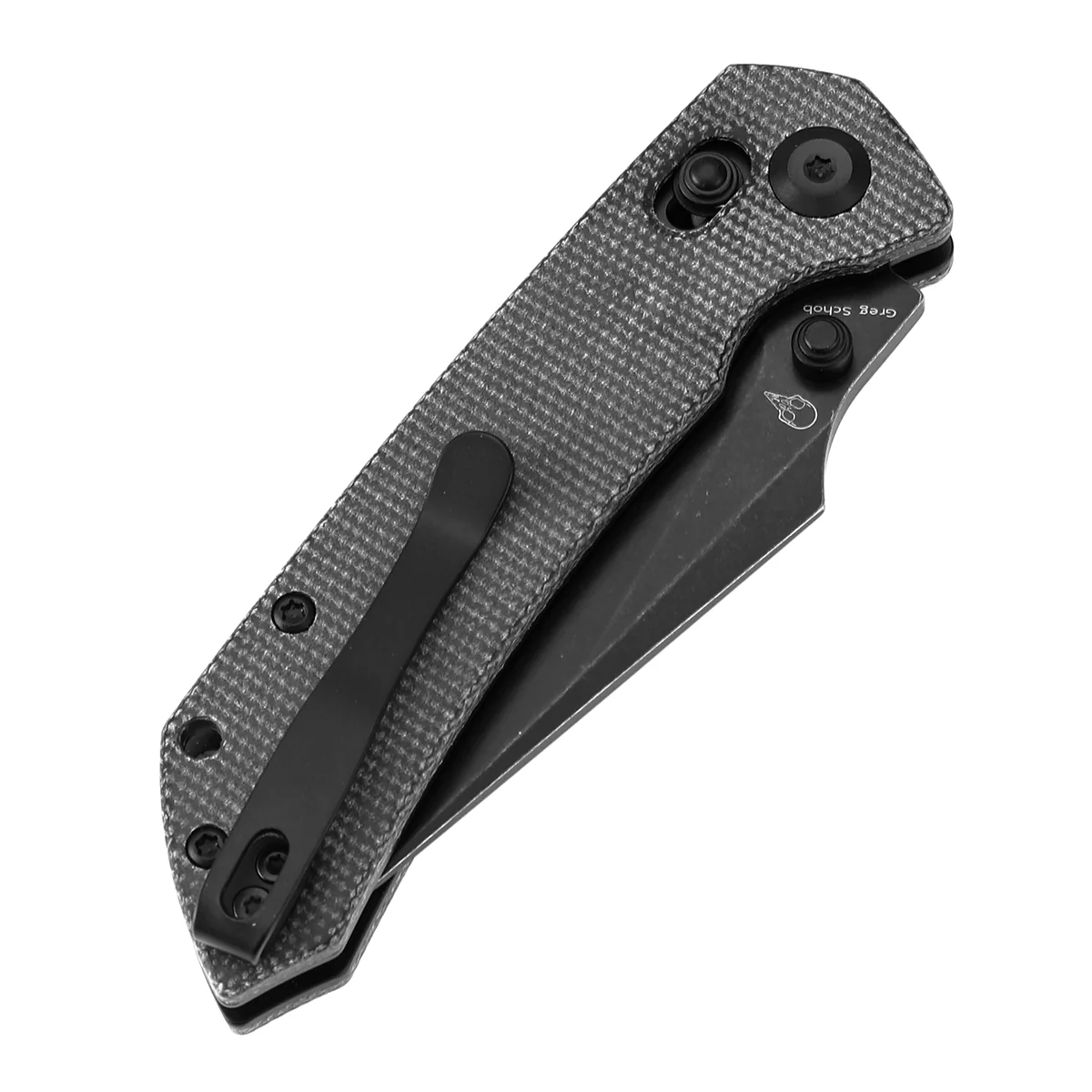 Tenable Fenrir Cross Bar Lock Folding Knife| Black Micarta | 3.48" Blackwashed Nitro-V Blade | Sparrow Knife Design | T1034V3 - Image 7