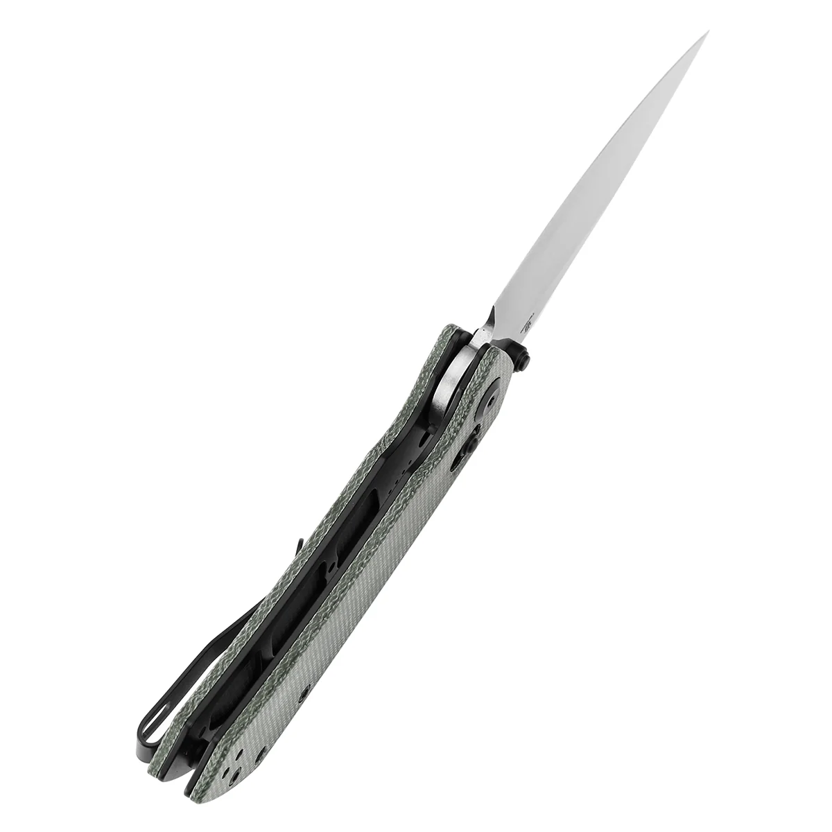 Tenable Fenrir Cross Bar Lock Folding Knife| Green Micarta | 3.48" Stonewashed Nitro-V Blade | Sparrow Knife Design | T1034V1 - Image 4