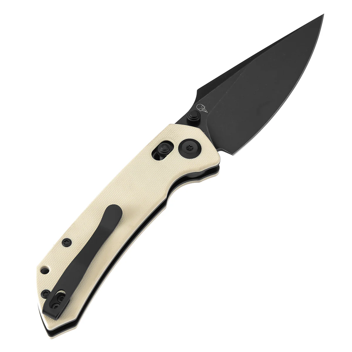 Tenable Fenrir Cross Bar Lock Folding Knife| Ivory White G10 | 3.48" Blackwashed Nitro-V Blade | Sparrow Knife Design | T1034V11 - Image 8