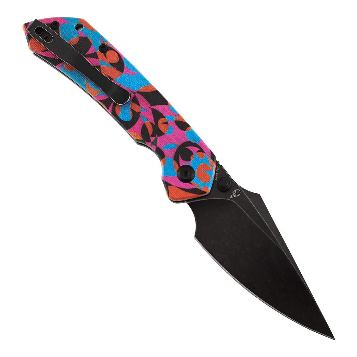 Tenable Fenrir Top Liner Lock Folding Knife| 3.4“ Blackwash D2 Blade | Jade G10 with Multicolor Camouflage Pattern Handle | Sparrow Knife Design | B1034H15 - Image 3