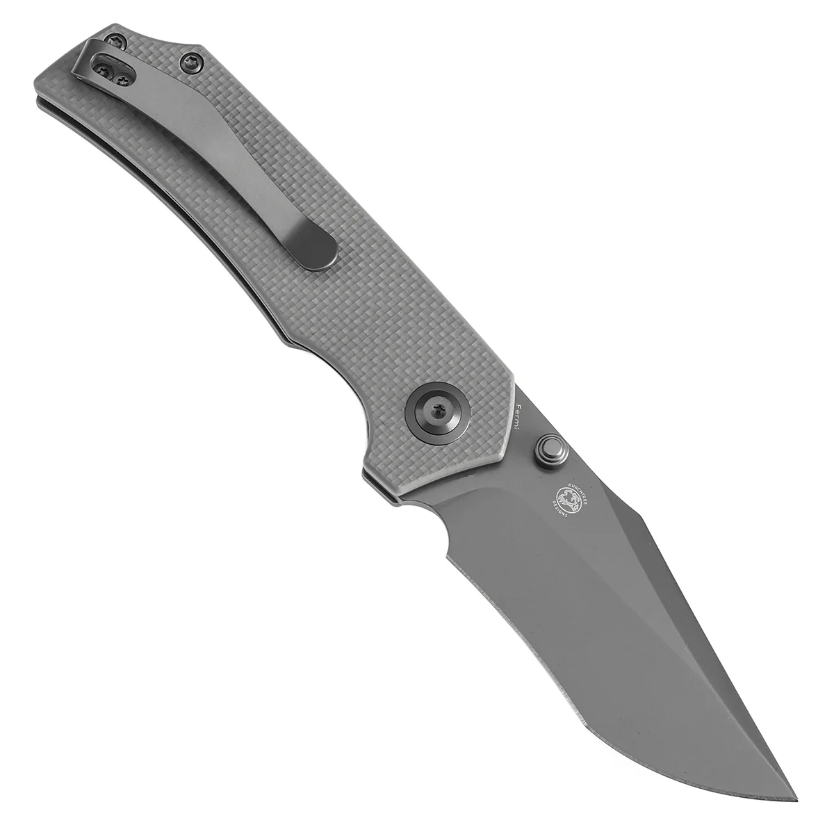 Tenable Fermi Folding Knife Light Sand G10 Handle (3.11'' Grey TiCn Coated 14C28N Blade) Burchtree Designs-T1122A5 - Image 3
