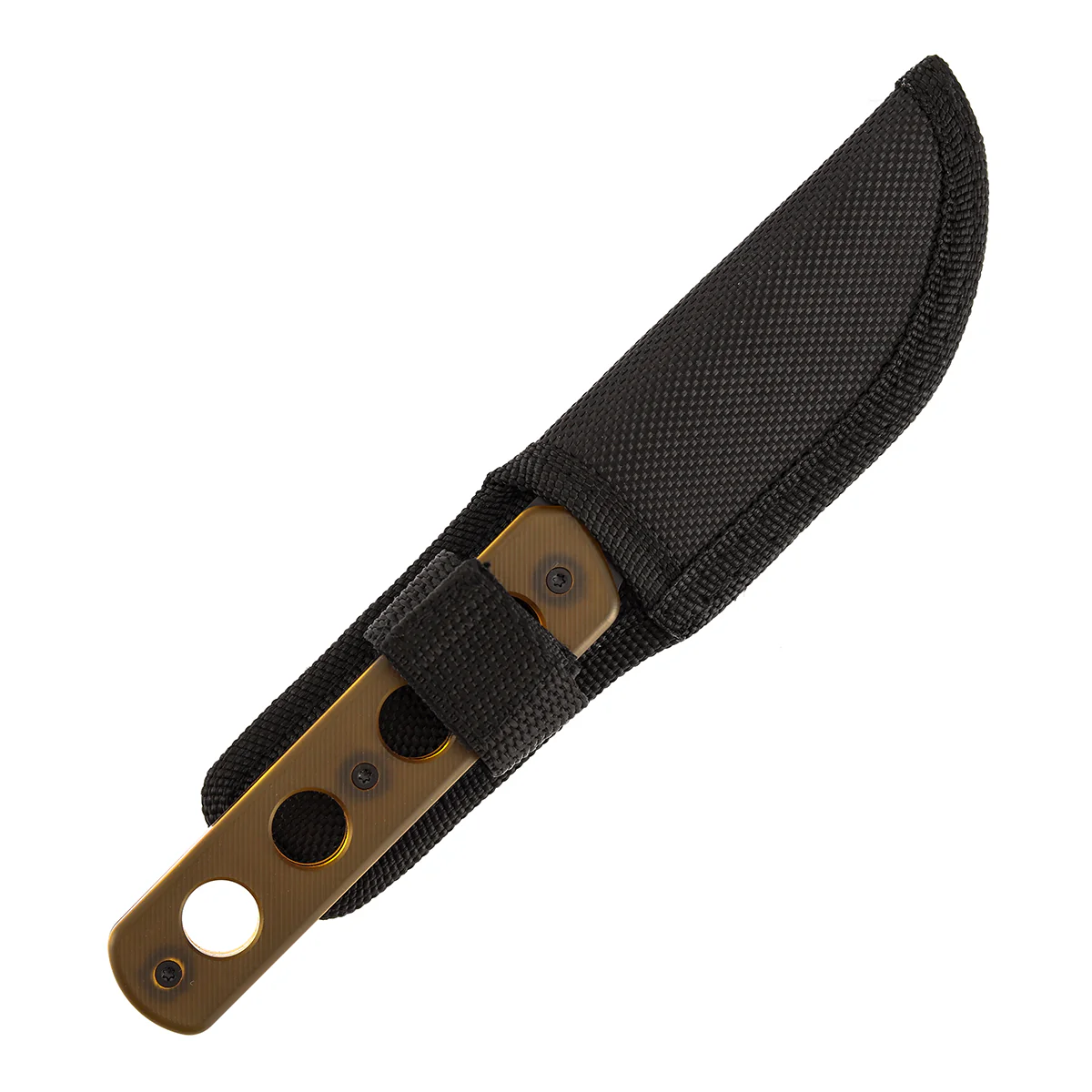 Tenable Foosa Fixed Blade Knife - 3.06'' Blackwash D2 Blade | Amber PEI Handle | Rolf Helbig - G2020A3 - Image 8