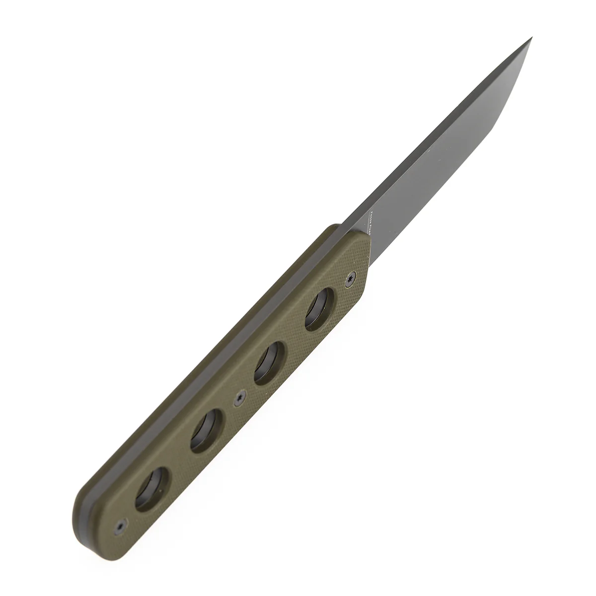 Tenable Foosa Fixed Blade Knife - 3.06'' Gray TiCn Coated D2 Blade | Olive Green G10 Handle | Rolf Helbig Design - G2020A4 - Image 5