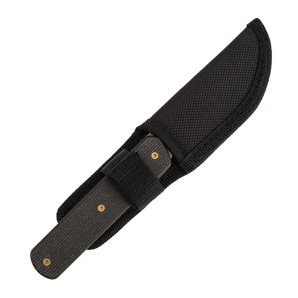 Tenable Foosa Fixed Blade Knife - 3.06'' Rose Gold D2 Blade | Black Micarta Handle | Rolf Helbig - G2020A1 - Image 8