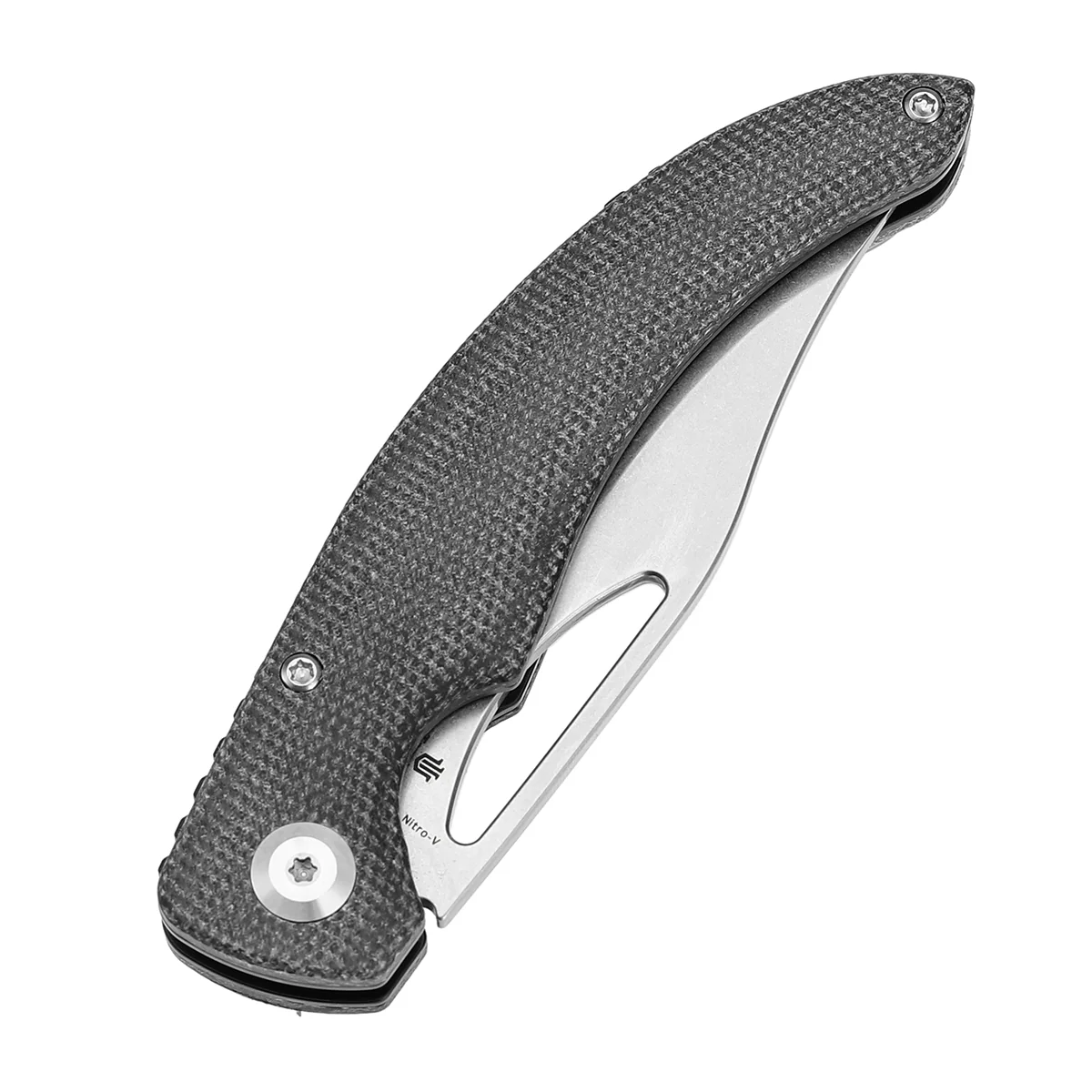 Tenable Gideon Folding Knife – 3.5" Stonewashed Nitro-V Blade – Black Micarta Handle – Dead Sober Design - T1119A1 - Image 6
