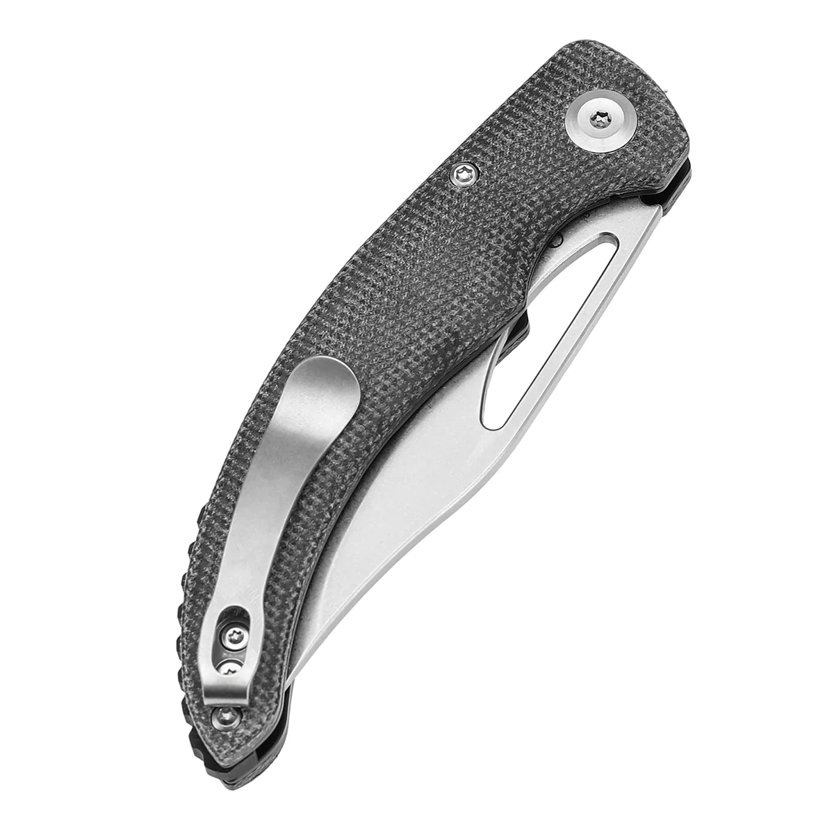 Tenable Gideon Folding Knife – 3.5" Stonewashed Nitro-V Blade – Black Micarta Handle – Dead Sober Design - T1119A1 - Image 7