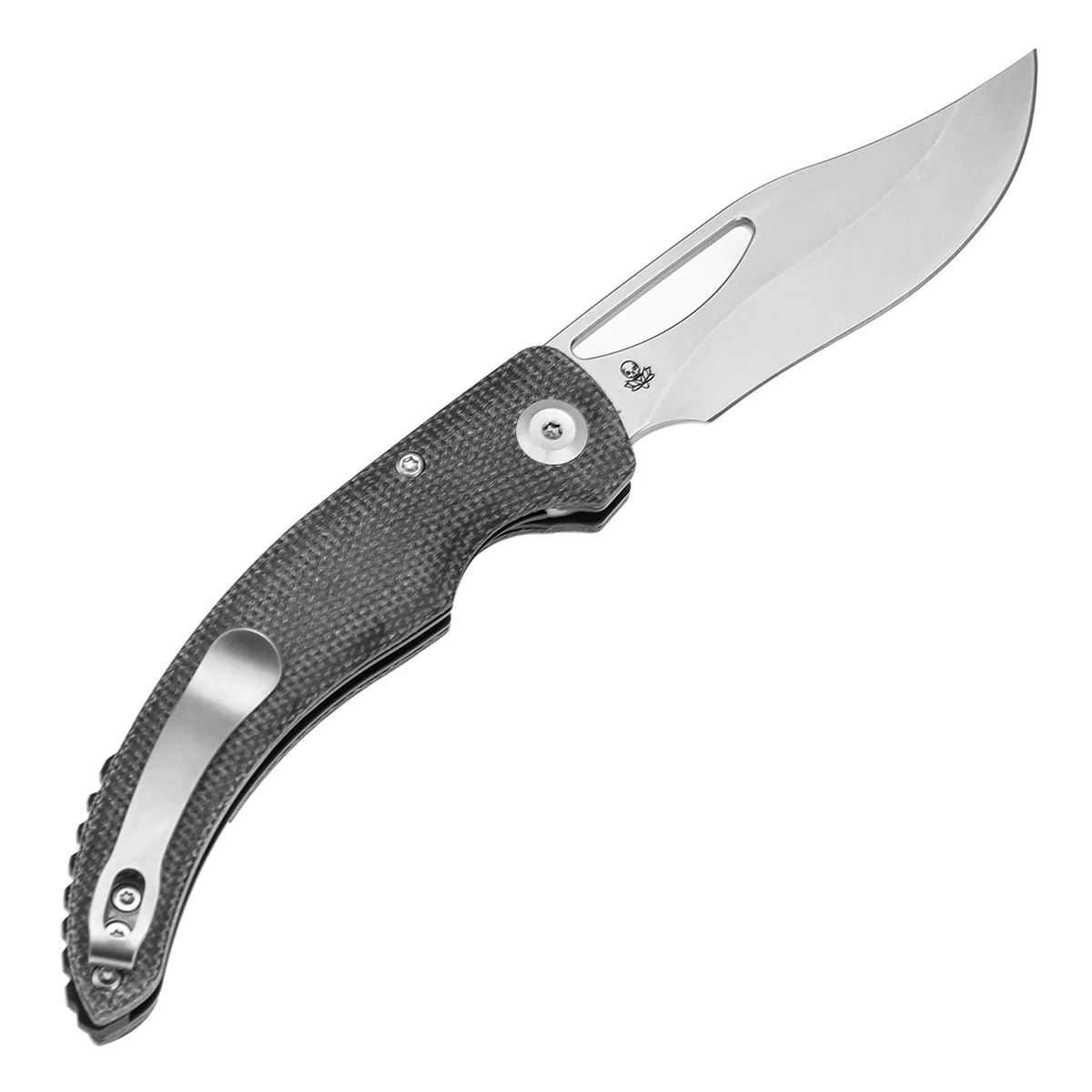 Tenable Gideon Folding Knife – 3.5" Stonewashed Nitro-V Blade – Black Micarta Handle – Dead Sober Design - T1119A1 - Image 8