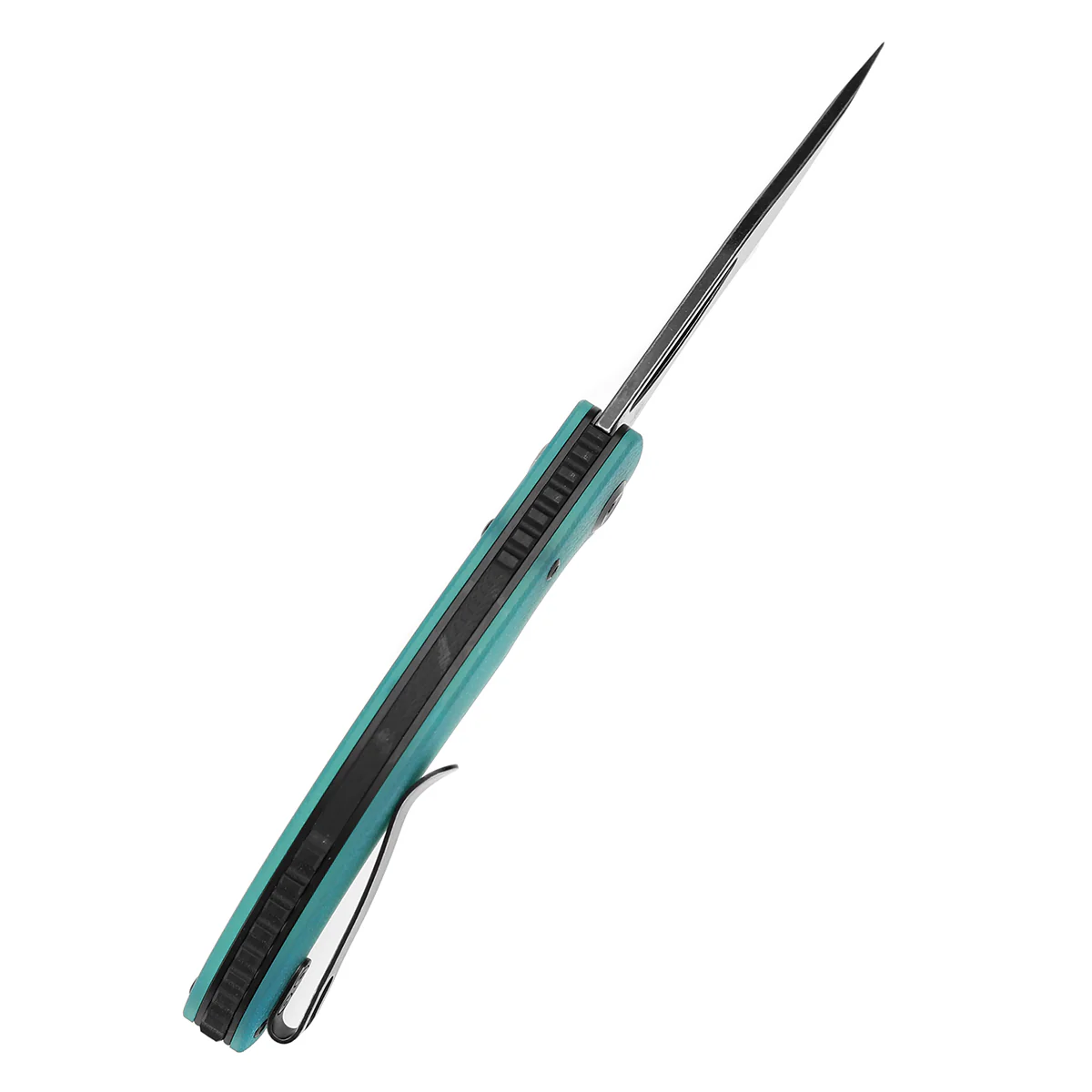 Tenable Gideon Folding Knife - 3.5'' Blackwash Nitro V Blade - Tiffany Blue G10 Handle - Dead Sober Design - T1119A5 - Image 5