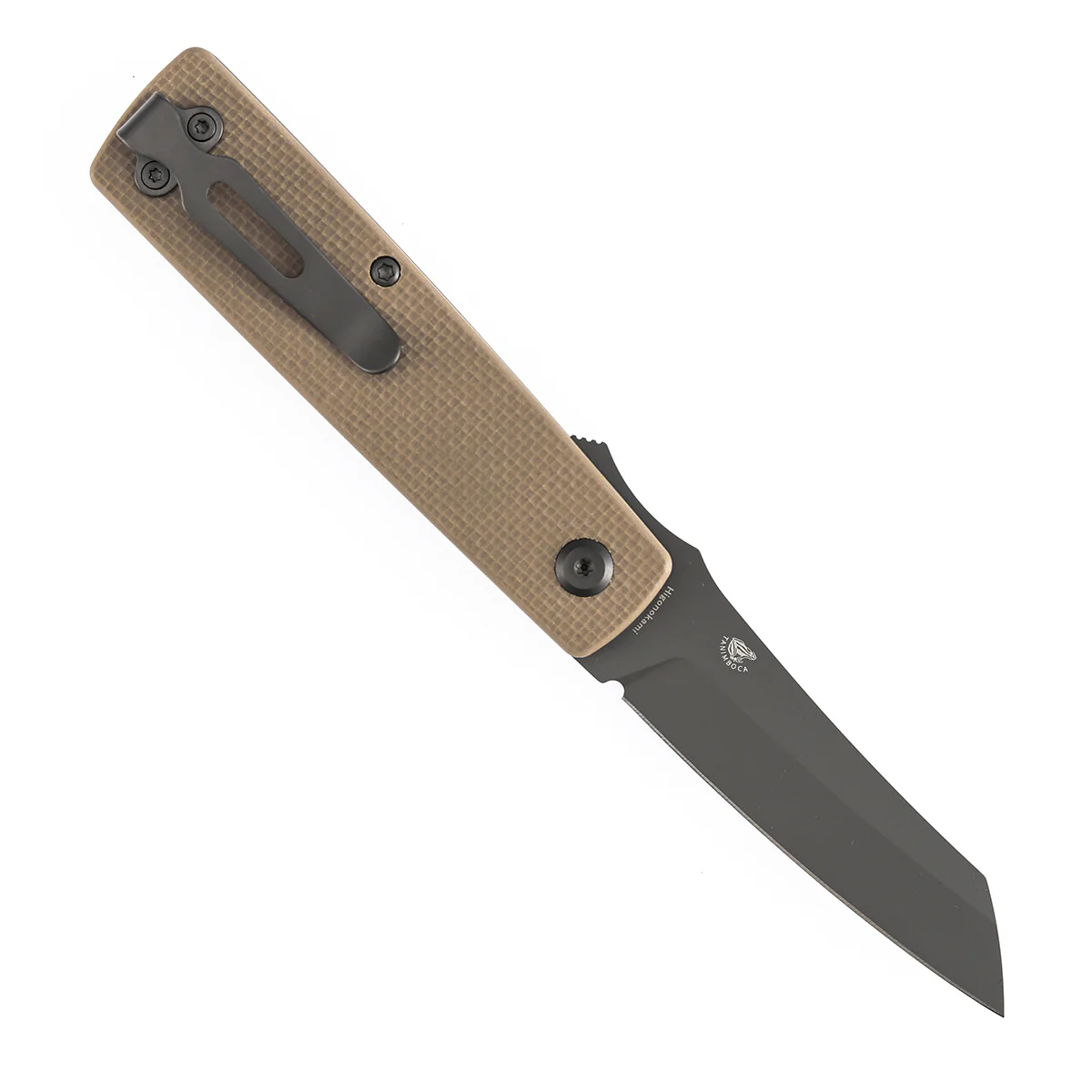 Tenable Higonokami Folding Knife | 3.02'' Gray Coating D2 Blade | Light Sand G10 Handle | Goran mihajlovic Design | B2135A5 - Image 3