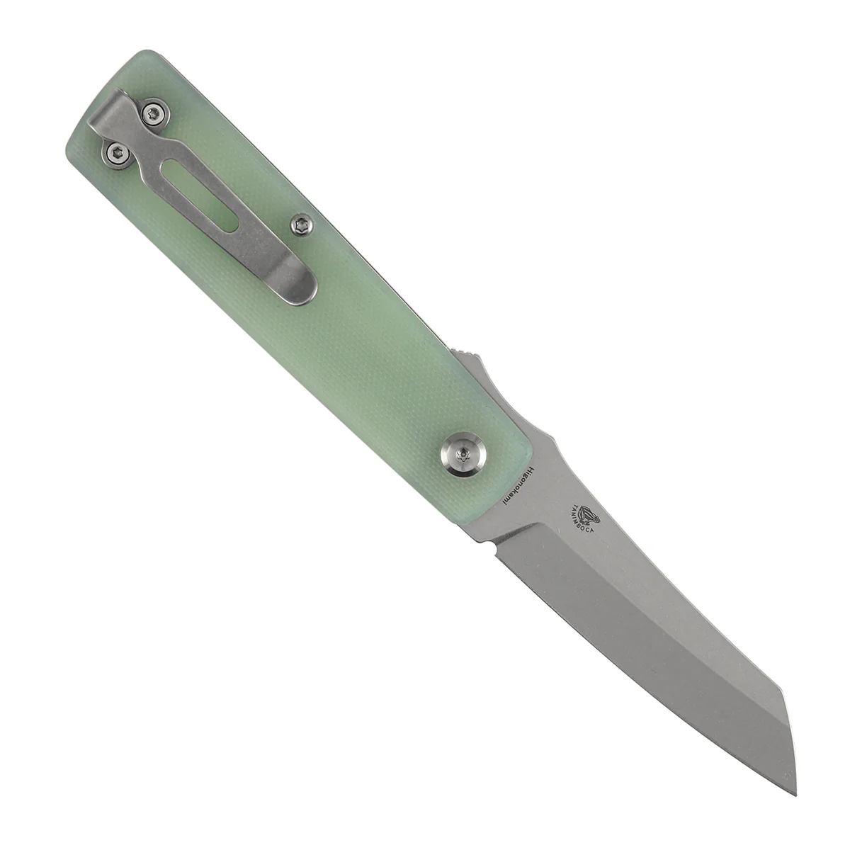 Tenable Higonokami Folding Knife | 3.02'' Stonewashed D2 Blade | Jade  G10 Handle | Goran mihajlovic Design | B2135A4 - Image 3