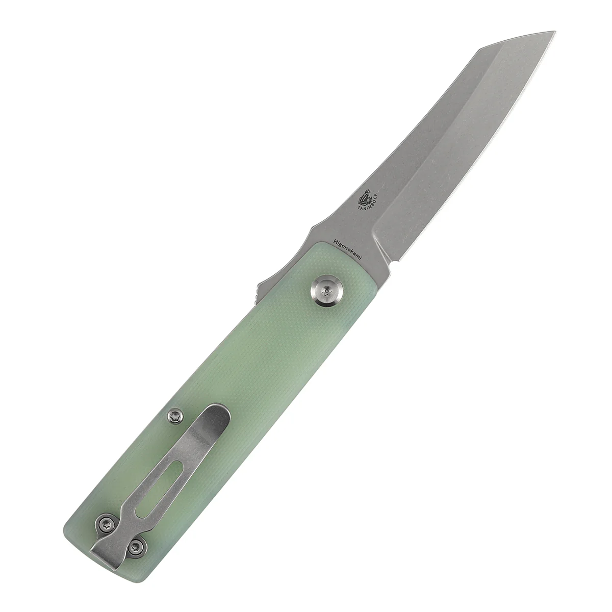 Tenable Higonokami Folding Knife | 3.02'' Stonewashed D2 Blade | Jade  G10 Handle | Goran mihajlovic Design | B2135A4 - Image 8