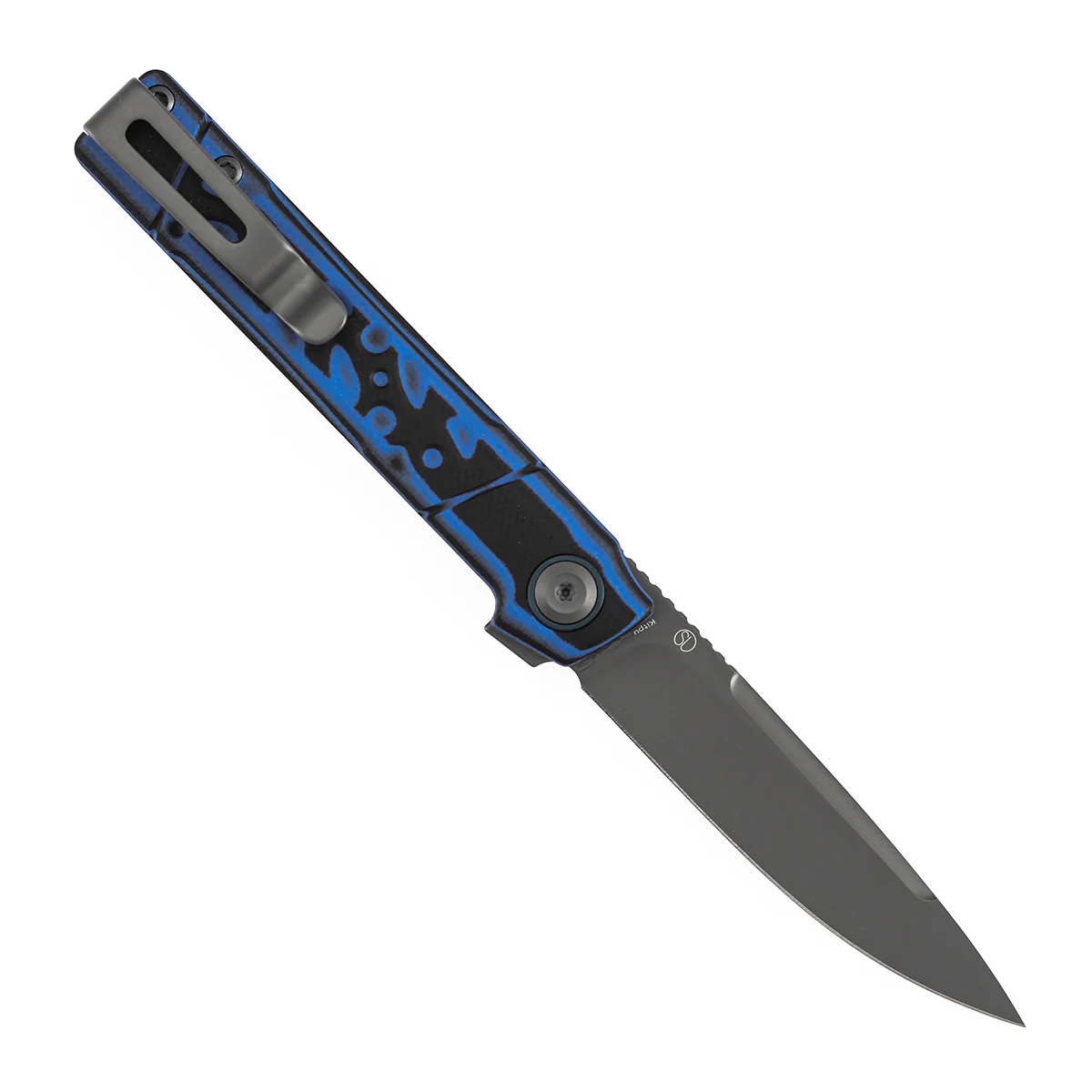 Tenable Kitpu Folding Knife | 2.9'' Gray TiCn Coated Nitro-V Blade | Blue & Black G10 Handle | Jonathan Styles Design - B2123A1 - Image 5