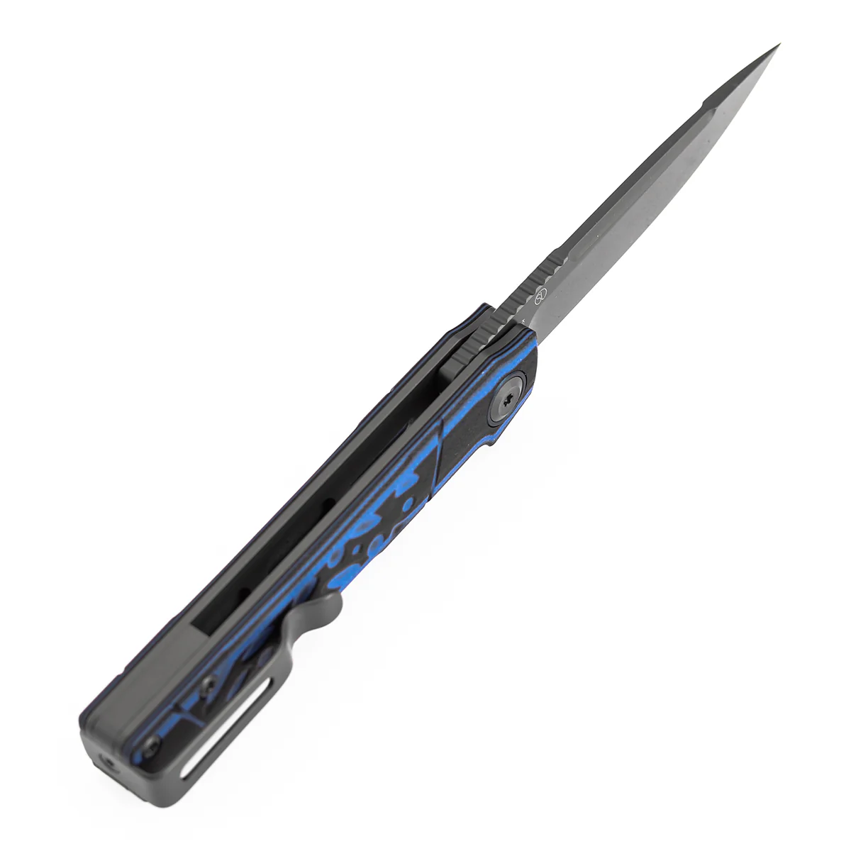 Tenable Kitpu Folding Knife | 2.9'' Gray TiCn Coated Nitro-V Blade | Blue & Black G10 Handle | Jonathan Styles Design - B2123A1 - Image 6