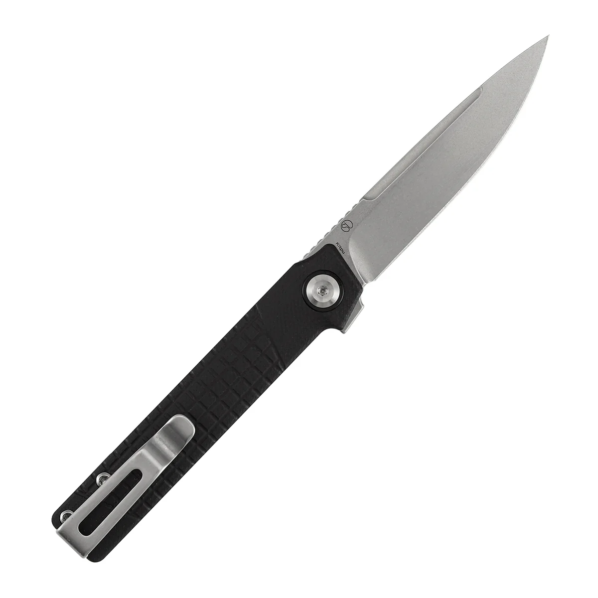 Tenable Kitpu Folding Knife | 2.9'' Stonewashed Nitro-V Blade | Black G10 with Frag Pattern Handle | Jonathan Styles Design - B2123A3 - Image 4