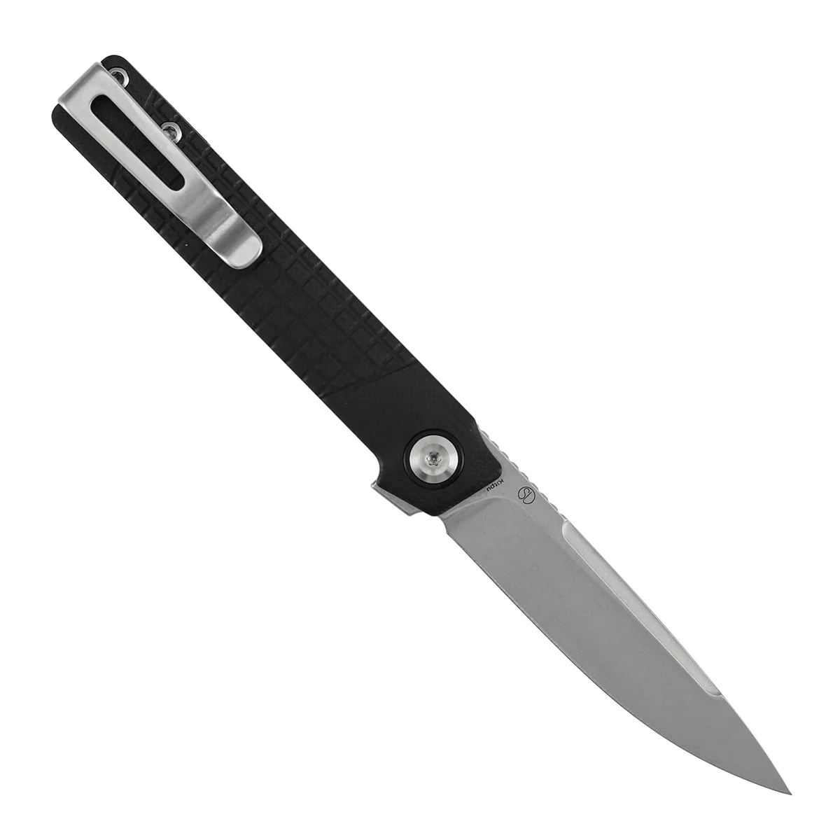 Tenable Kitpu Folding Knife | 2.9'' Stonewashed Nitro-V Blade | Black G10 with Frag Pattern Handle | Jonathan Styles Design - B2123A3 - Image 5