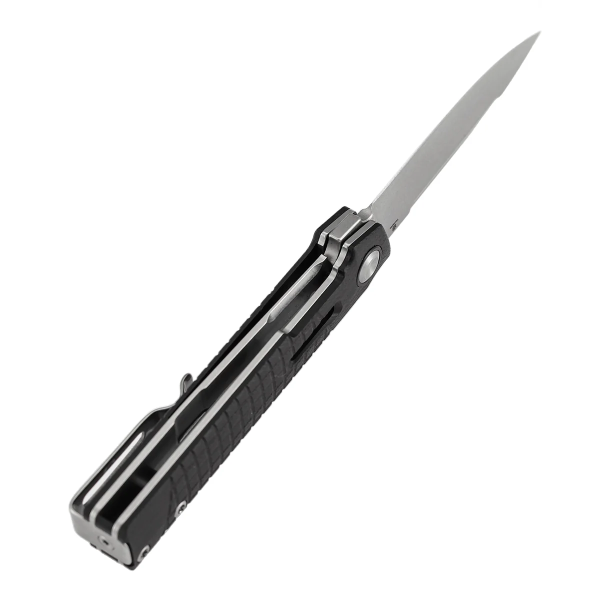 Tenable Kitpu Folding Knife | 2.9'' Stonewashed Nitro-V Blade | Black G10 with Frag Pattern Handle | Jonathan Styles Design - B2123A3 - Image 7