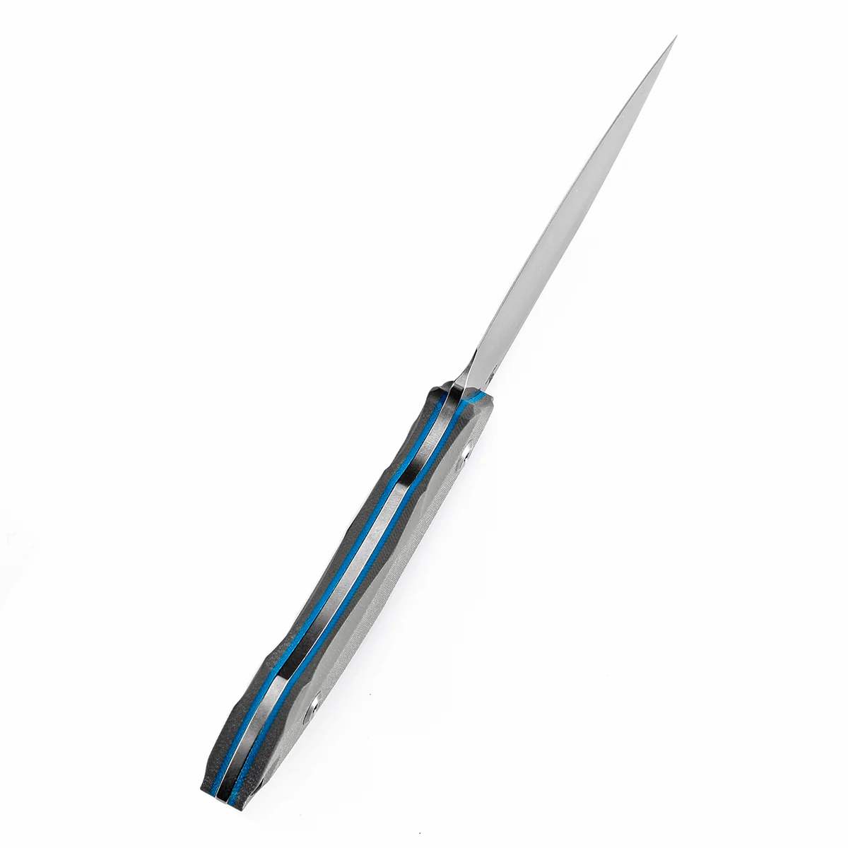 Tenable Luccio Fixed Blade Knife with Grey G10 Handle (3.81" Stonewashed 14C28N Blade) - Bolt Vision Design - G007A4 - Image 3