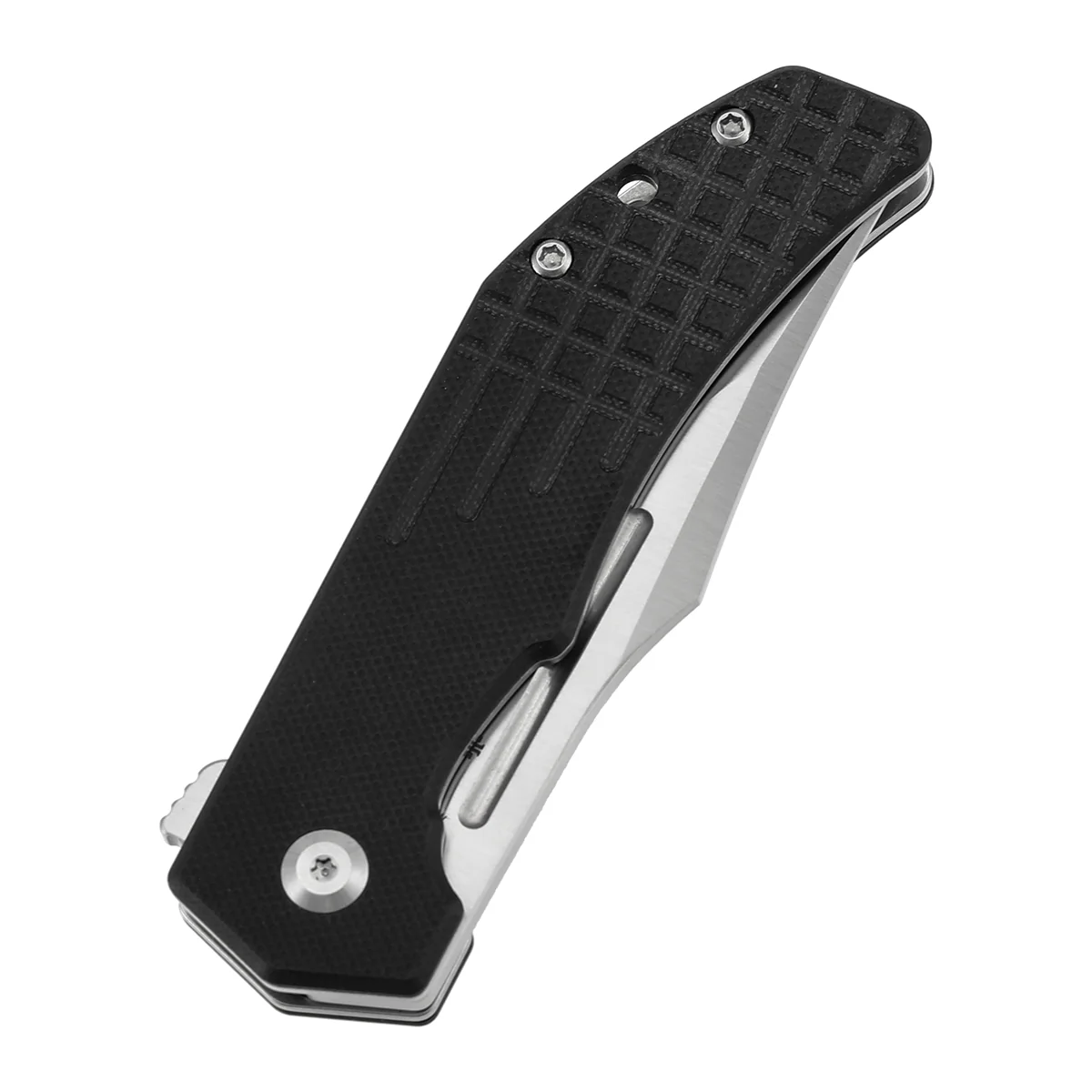 Tenable Orion Flipper Folding Knife | Black G10 with Frag Pattern | 3.07" Satin 14C28N | JB Stout Design | B1089A6 - Image 6