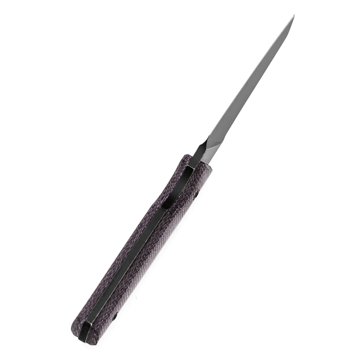 Tenable Parr Fixed Blade Knife | 2.87" Blackwashed 14C28N Blade | Purple Micarta Handle | Jonathan Styles – G011B1 - Image 5