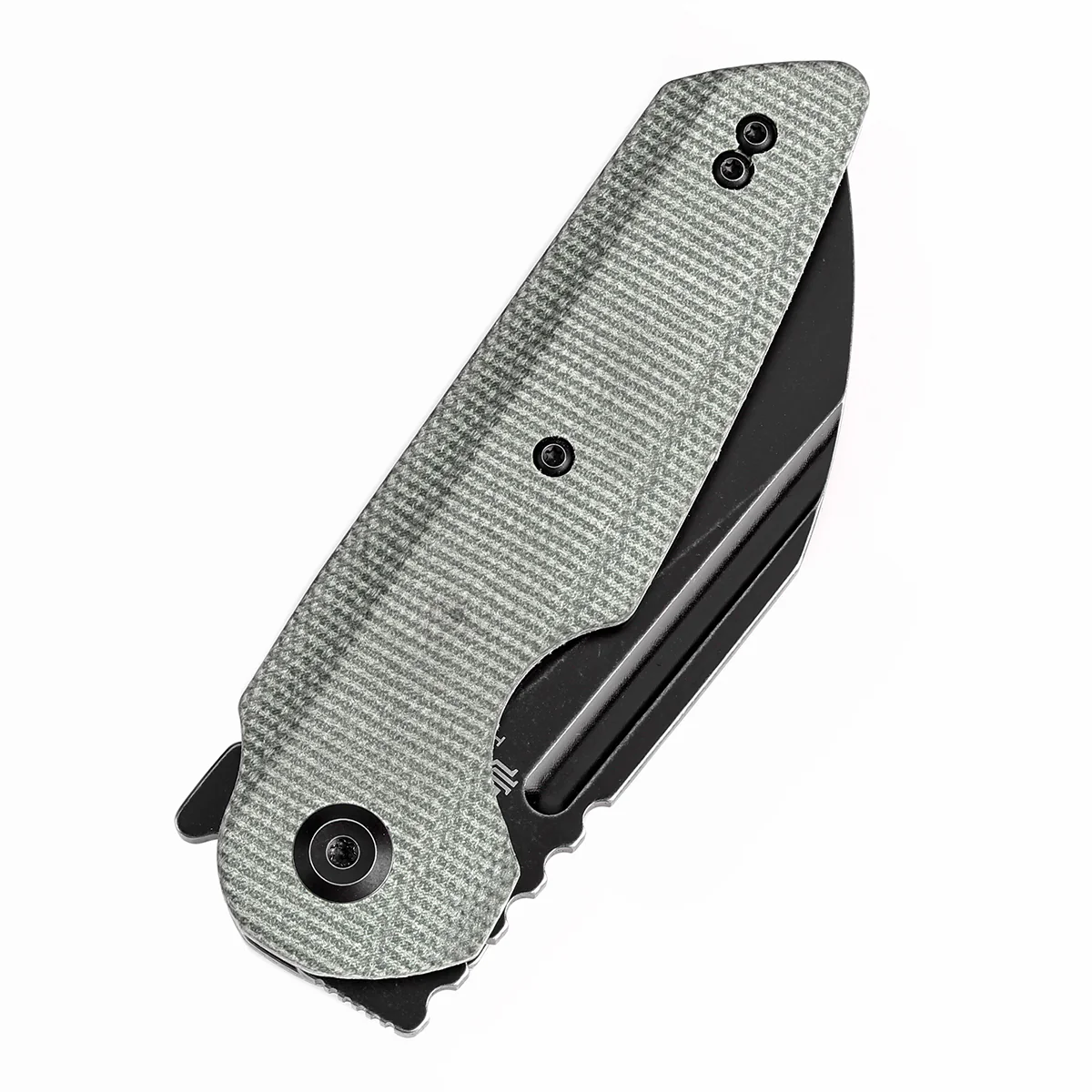 Tenable Rafe L Folding Knife Green Micarta Handle (3.19" Black Stonewashed 14C28N Blade) 4T5 Design--T1048A1 - Image 7