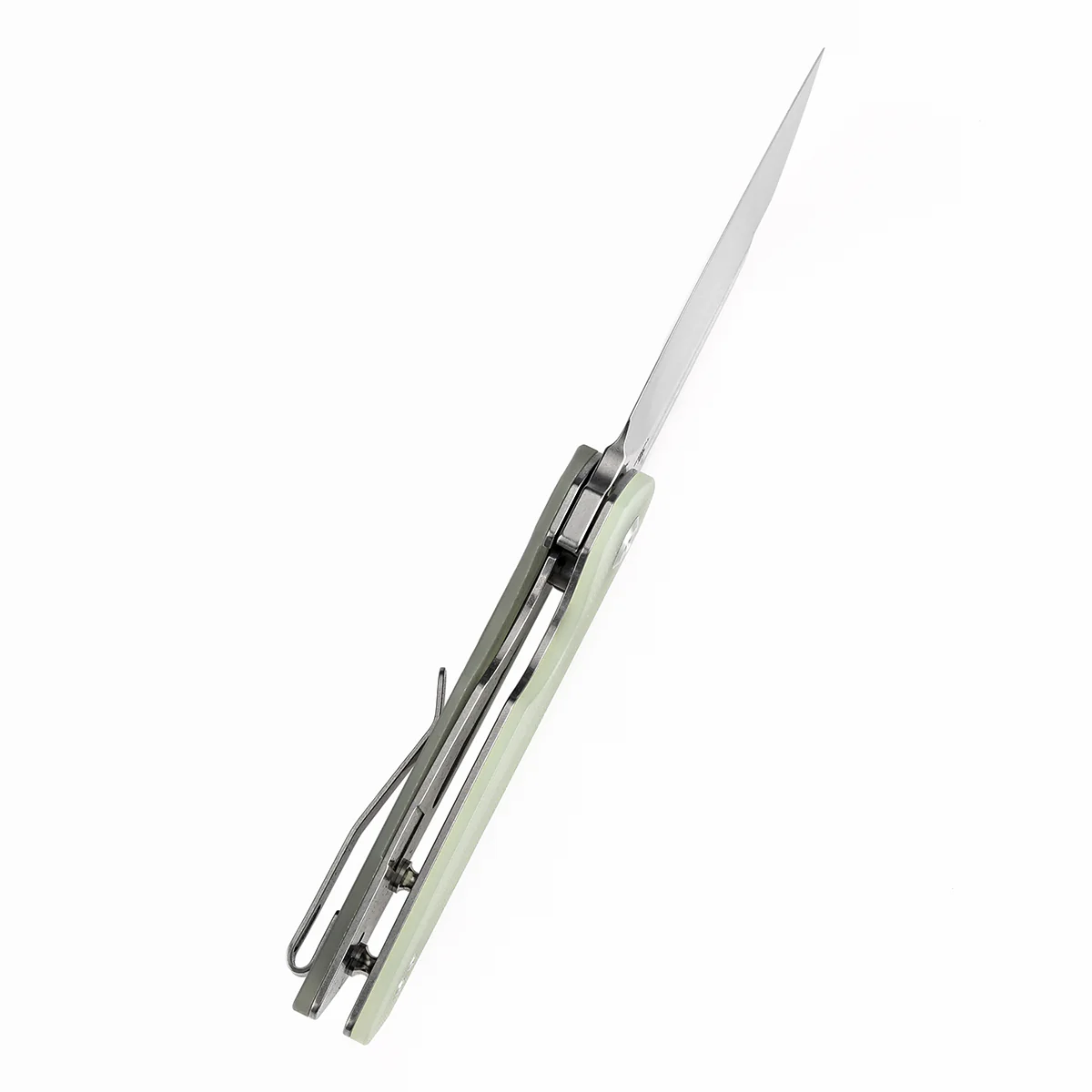 Tenable Rafe L Folding Knife Jade G10 Handle (3.19" Stonewashed 14C28N Blade) 4T5 Design--T1048A2 - Image 5