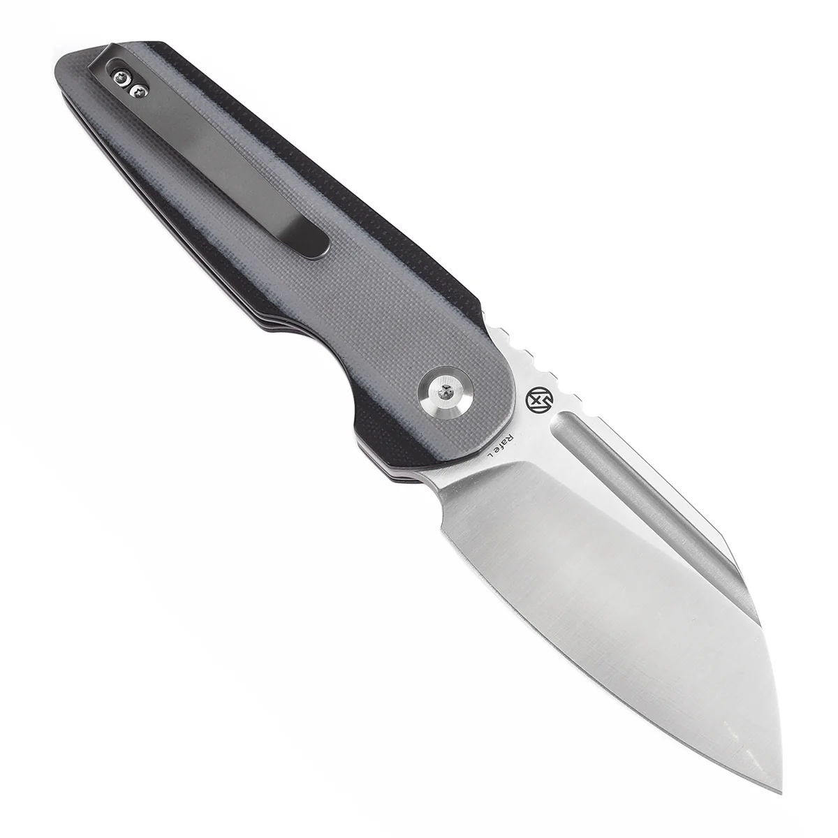 Tenable Rafe L Folding Knife Light Sand and Black G10 Handle (3.19" Satin 14C28N Blade) 4T5 Design--T1048A6 - Image 3