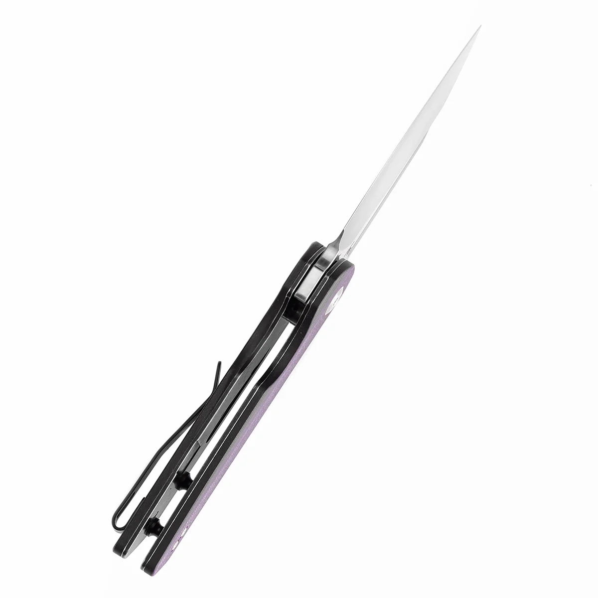 Tenable Rafe L Folding Knife Purple and Black G10 Handle (3.19" Satin 14C28N Blade) 4T5 Design--T1048A5 - Image 4