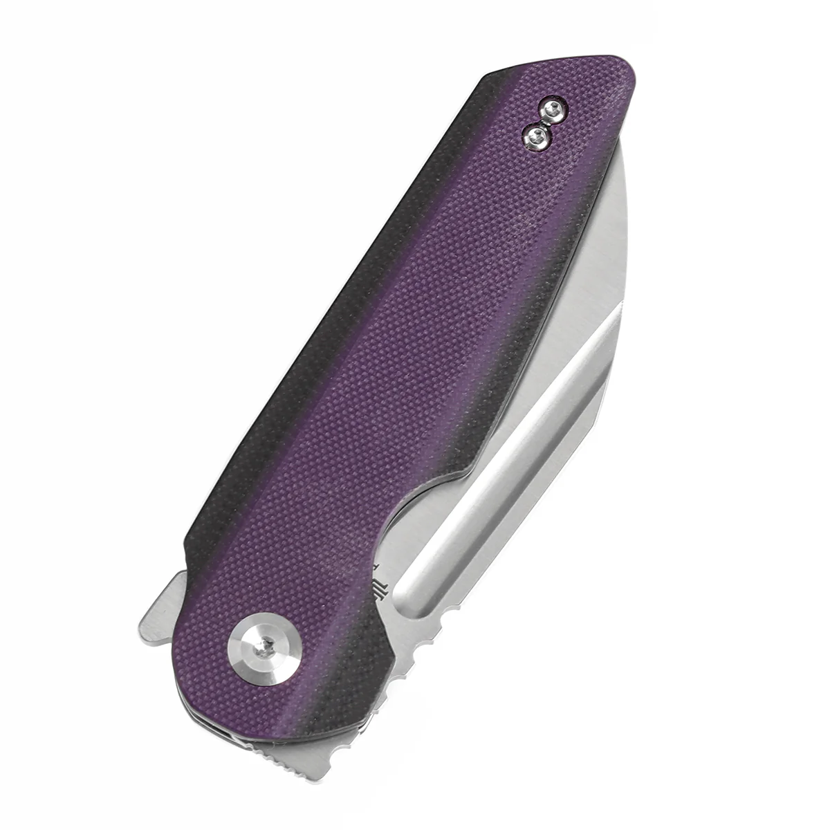 Tenable Rafe L Folding Knife Purple and Black G10 Handle (3.19" Satin 14C28N Blade) 4T5 Design--T1048A5 - Image 7