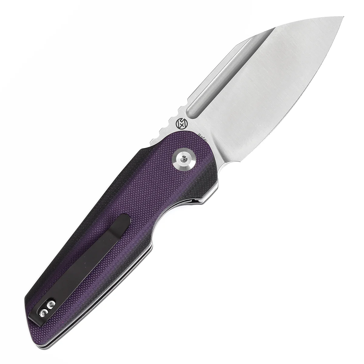 Tenable Rafe L Folding Knife Purple and Black G10 Handle (3.19" Satin 14C28N Blade) 4T5 Design--T1048A5 - Image 9