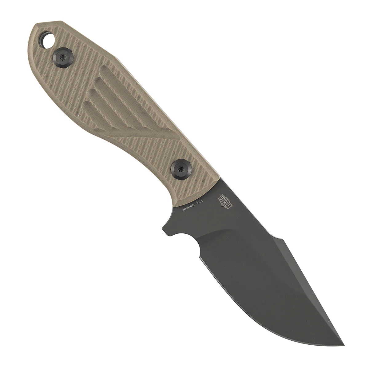 Tenable Tiny Dancer Fixed Blade Knife | 3.17" Gray TiCn Coated D2 Blade | Light Sand G10 Handle | JB Stout Design | G014A8 - Image 3