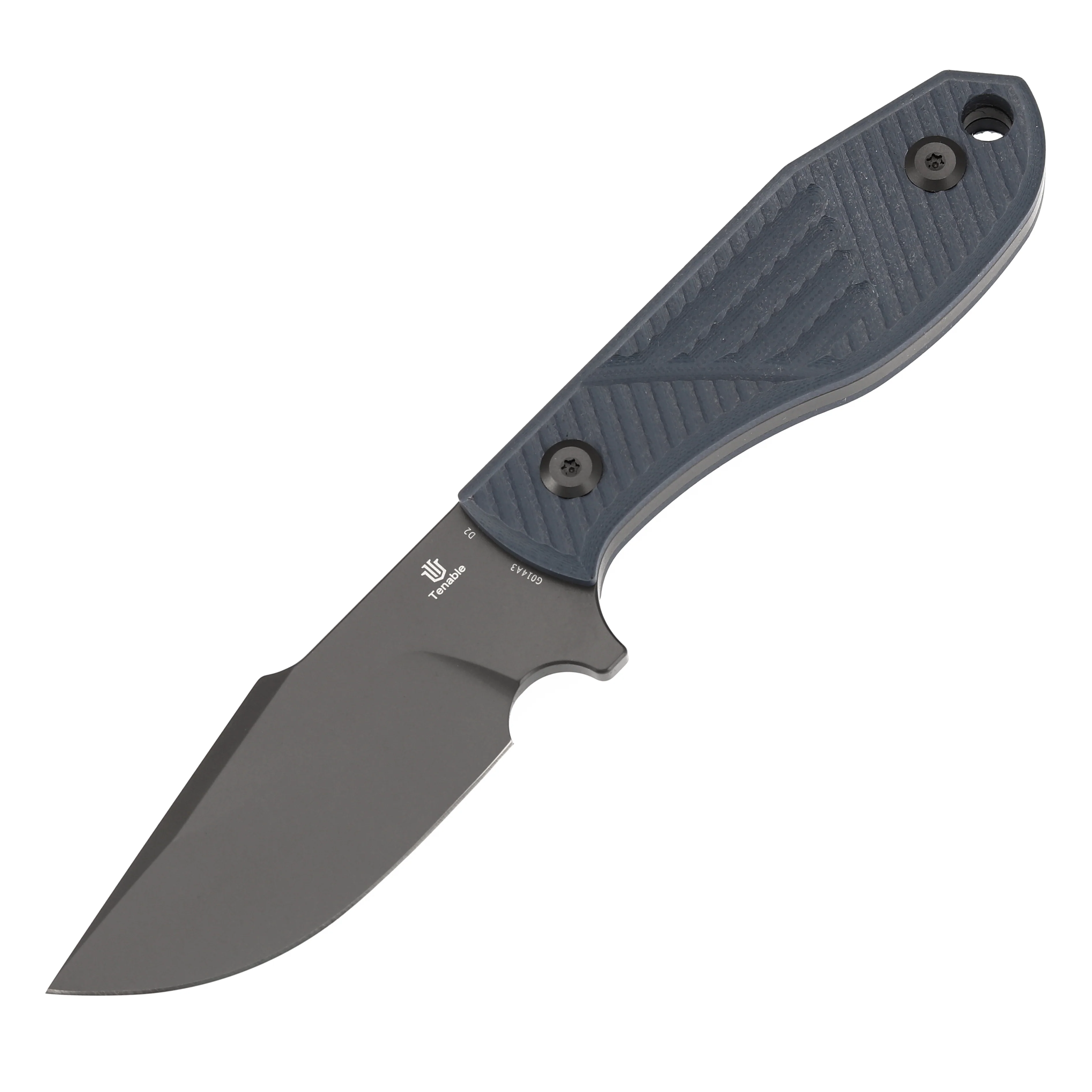 Tenable Tiny Dancer Fixed Blade – Light Gray G10 Handle – 3.17" Gray TiCn Coated D2 Blade – JB Stout Design – G014A3 - Image 3