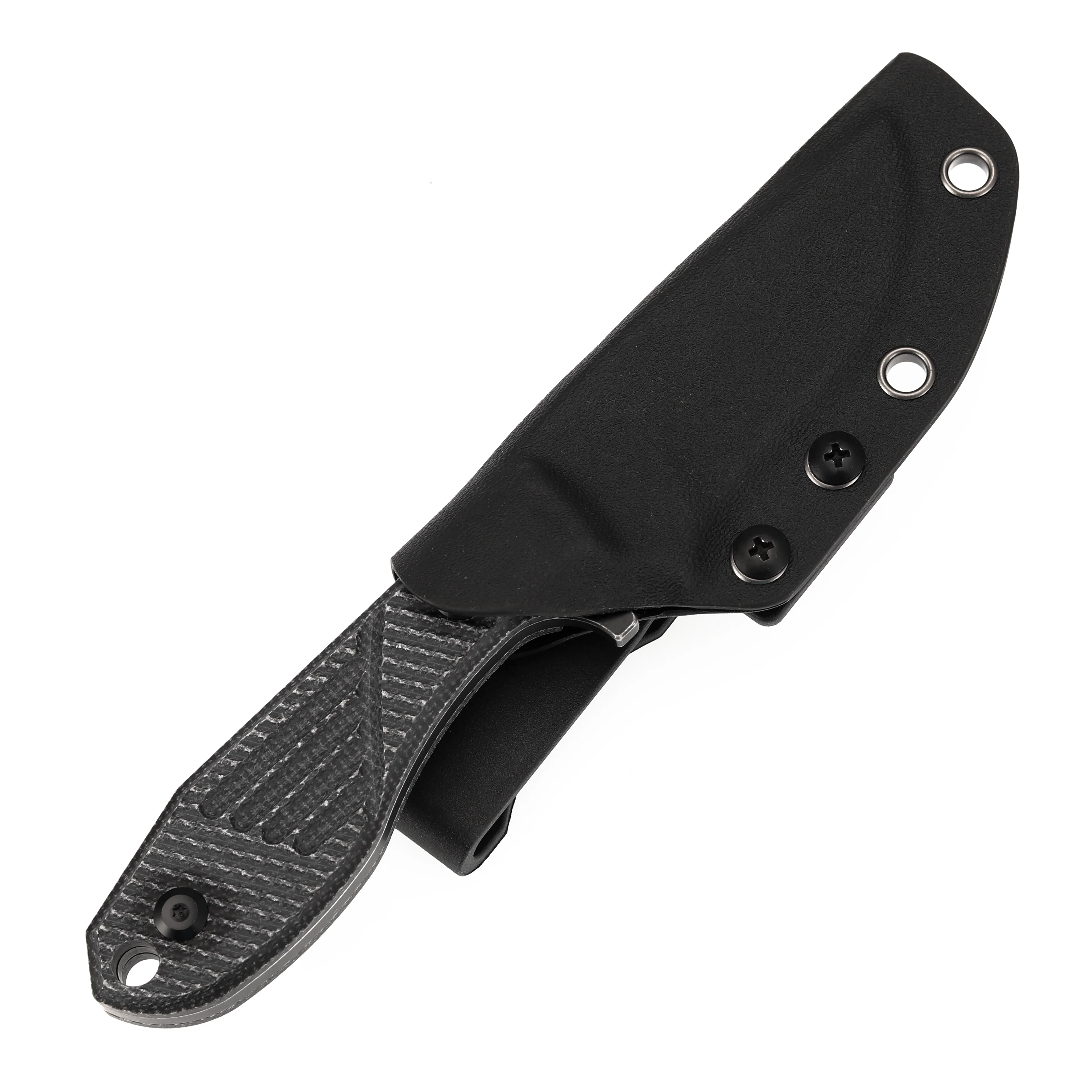 Tenable Tiny Dancer Fixed Blade – Black Micarta Handle – 3.17" Blackwash D2 Blade – JB Stout Design – G014A4 - Image 2
