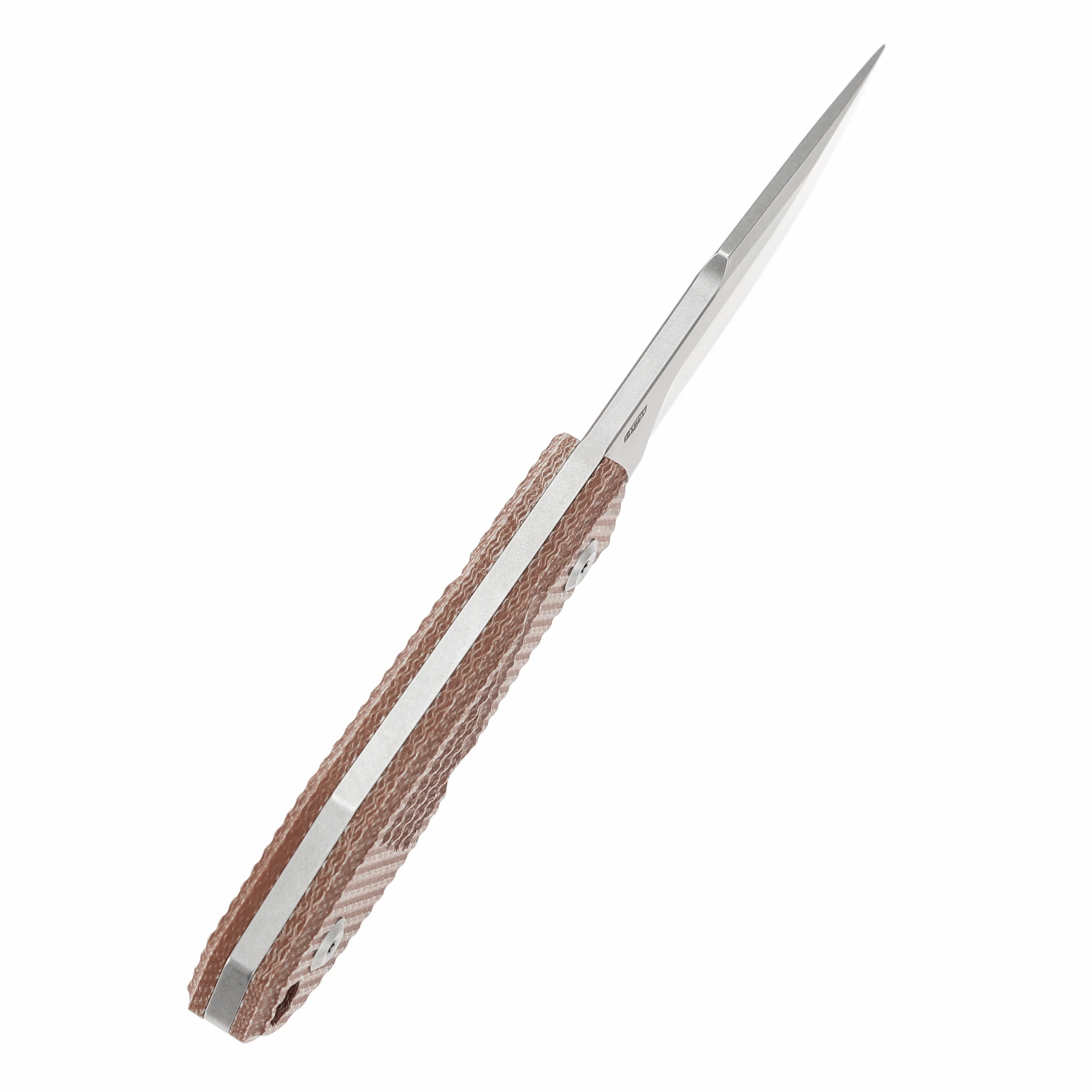 Tenable Tiny Dancer Fixed Blade –Brown Micarta Handle – 3.17" Stonewashed D2 Blade – JB Stout Design – G014A5 - Image 8